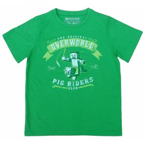 tricou minecraft verde